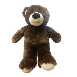 Build a Bear  DARK BROWN SHAGGY FUR TEDDY BEAR  Vintage 2009 Stuffed Animal